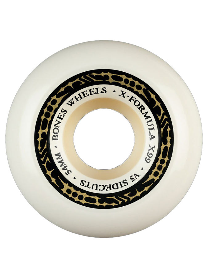 Bones X-Formula V5 Sidecut 99A Skateboard Wheels | NATURAL
