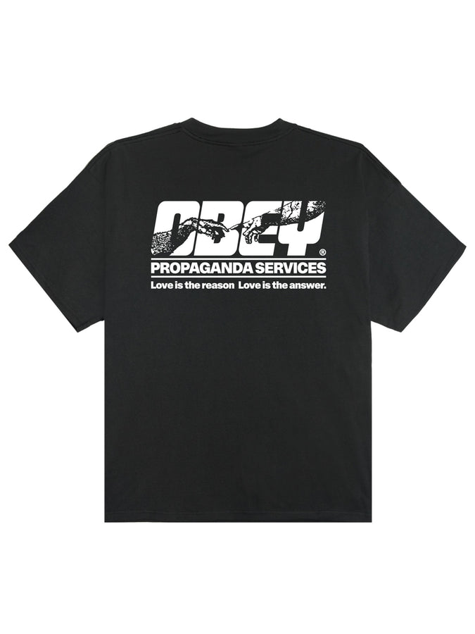Obey Propaganda Services Heavyweight T-Shirt Summer 2026 | VINTAGE BLACK (VBL)