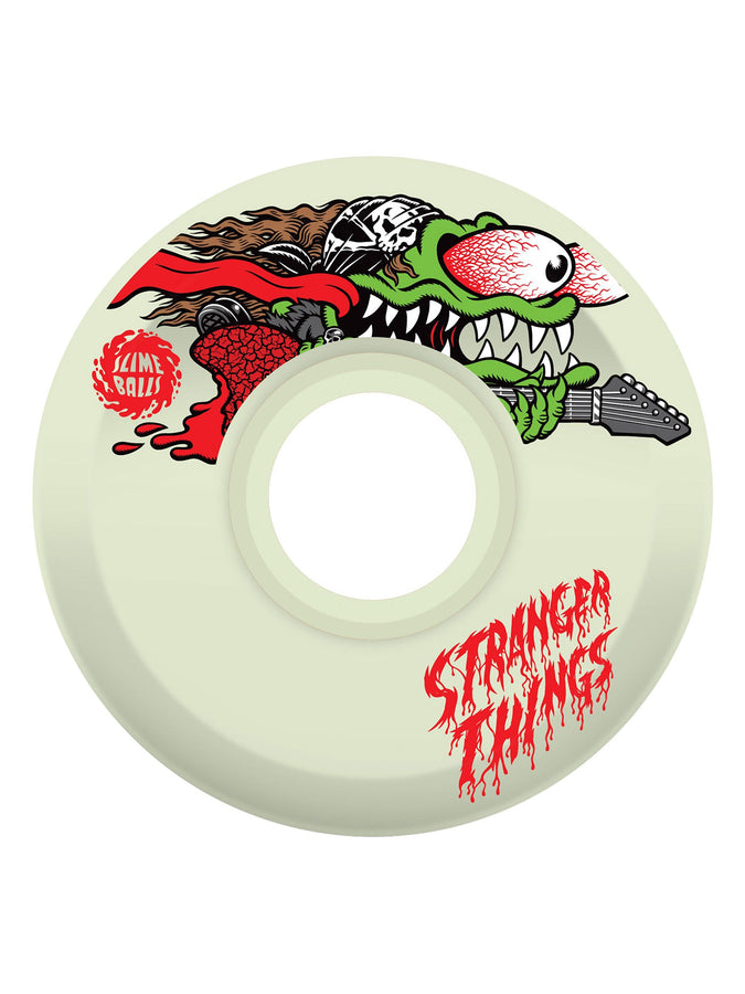 Slime Balls x Stranger Things Meek Slasher Eddie Og Slime Gitd Skateboard Wheels | GLOW IN THE DARK