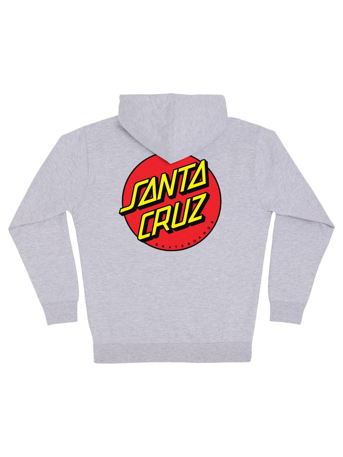 Santa Cruz Classic Dot Zip Hoodie Summer 2026 | GREY HEATHER