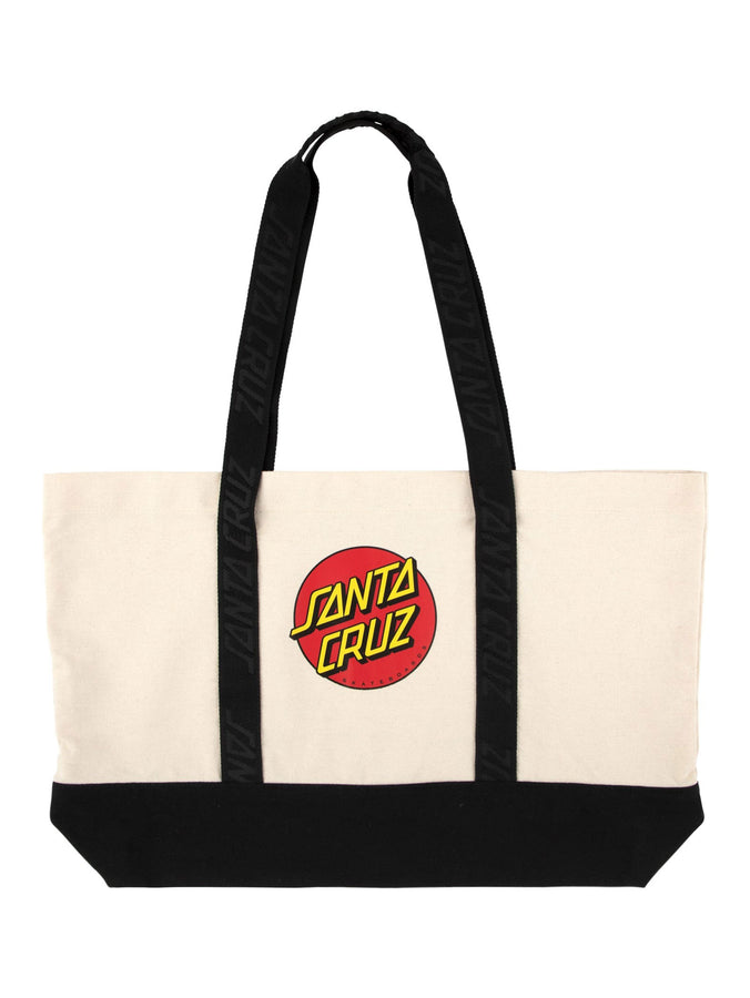 Santa Cruz Classic Dot Tote Bag | NATURAL/BLACK