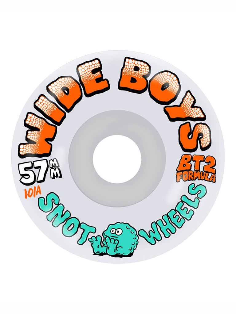 Snot Crystal Clear Wide Boys 57mm Skateboard Wheels | EMPIRE