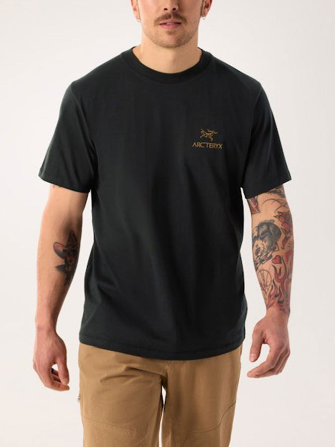 Arc'teryx Kragg SL Cotton Bird Word T-Shirt Spring 2026 | 24K BLACK