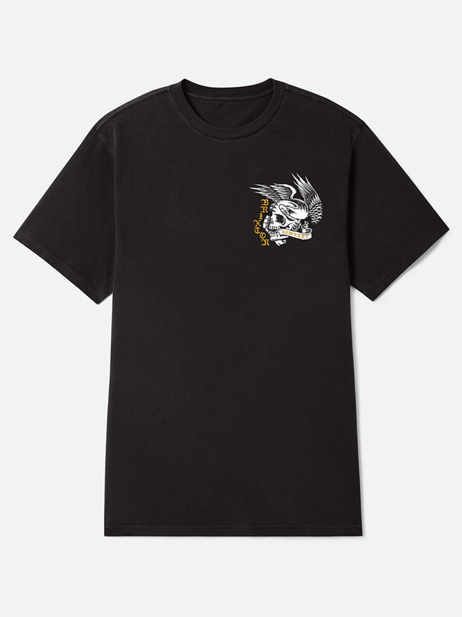 Brixton Wolcott T-Shirt Summer 2026 | BLACK WORN WASH