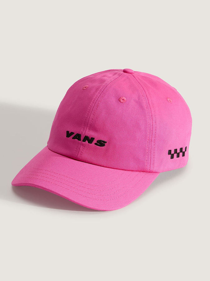 Vans Check Side Curved Bill Jockey Strapback Hat | PINK FIZZ (FRQ)