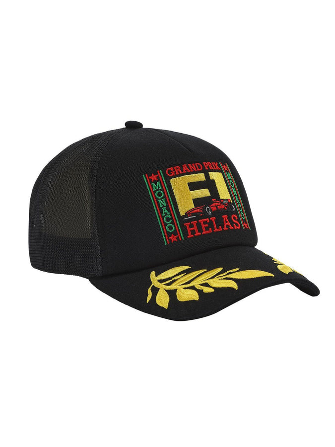 Hélas Monaco Black Snapback Hat | BLACK