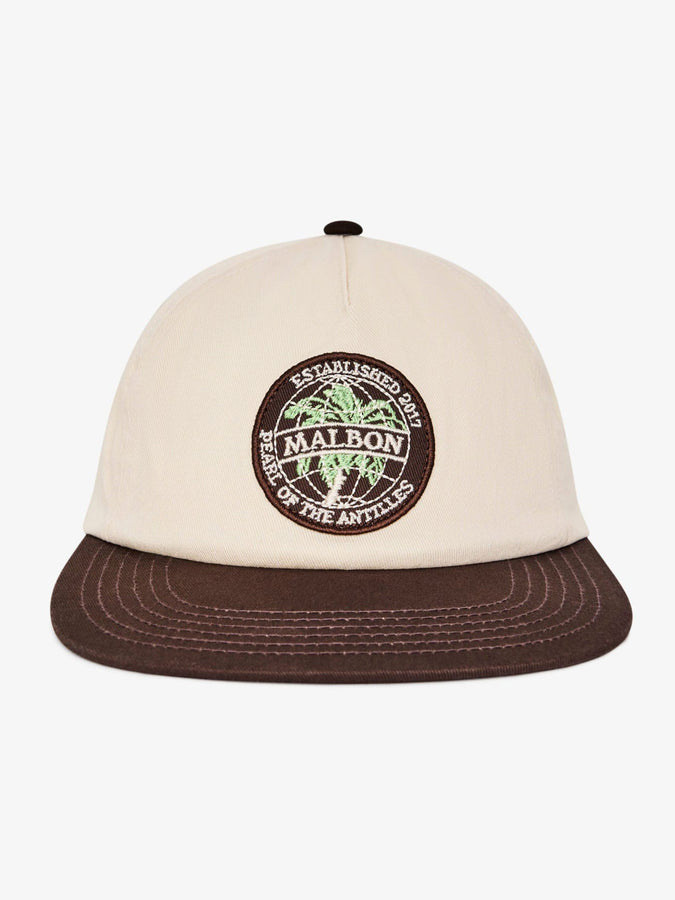 Malbon Palmera Snapback Hat | CREAM