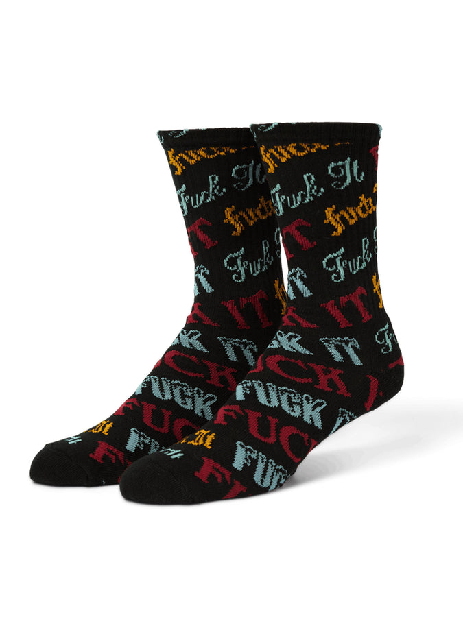 Huf Wintertime F*ck It Socks | BLACK