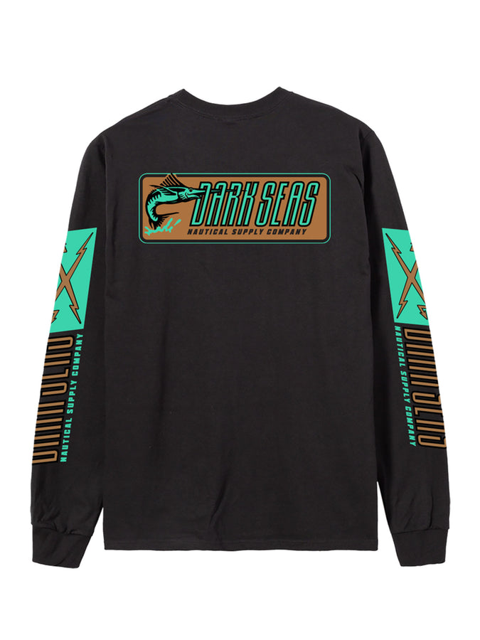 Dark Seas Straight Line Long Sleeve T-Shirt Fall 2026 | BLACK