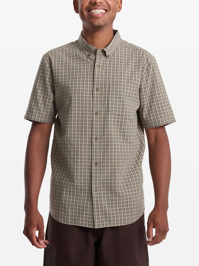 Volcom Brewster Short Sleeve Buttondown Shirt Spring 2026 | DIRTY WHITE (DW7)