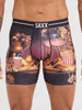 Saxx Volt Breathable Mesh Disco Fries Maroon Boxer