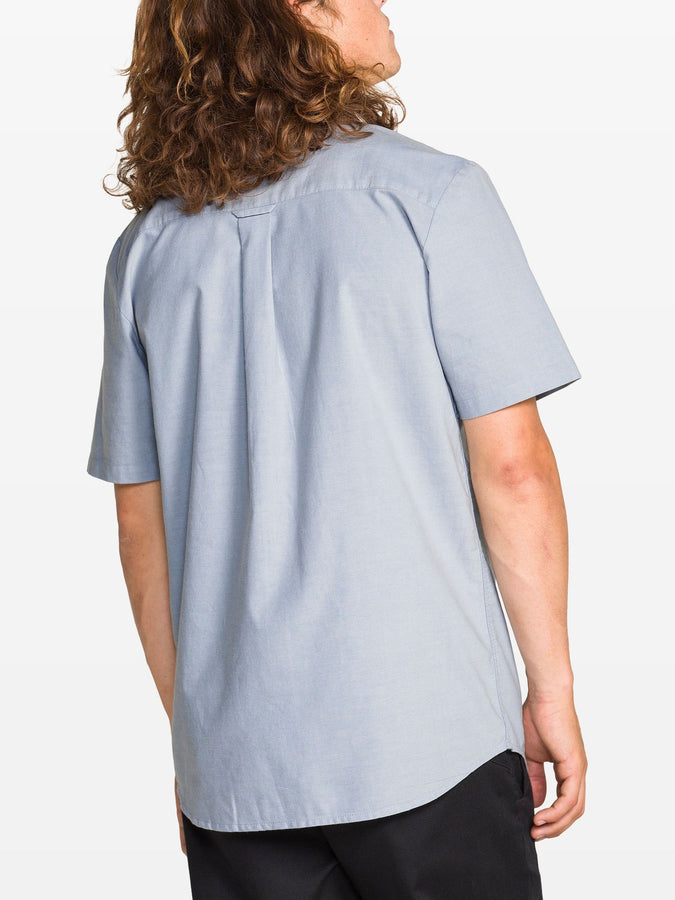 Volcom Everett Oxford II Short Sleeve Buttondown Shirt Summer 2026 | WRECKED INDIGO (WRC)