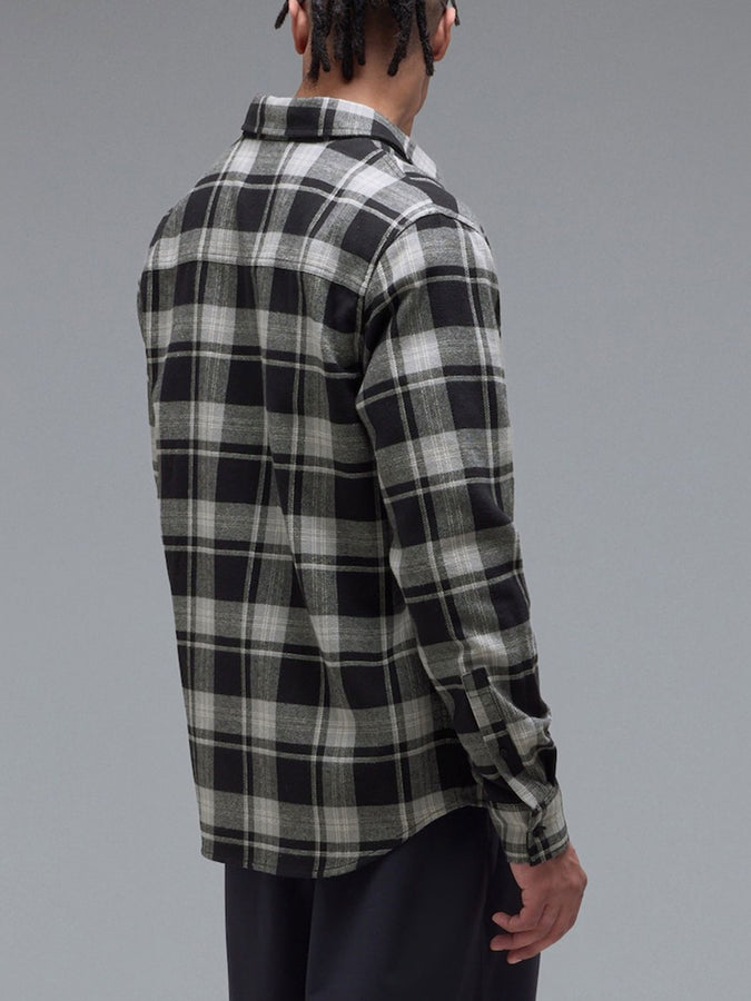 Oakley Podium Plaid Flannel Long Sleeve Buttondown Shirt Fall 2026 | PITCH BLA/CEM/MIST CHECK (9I3)