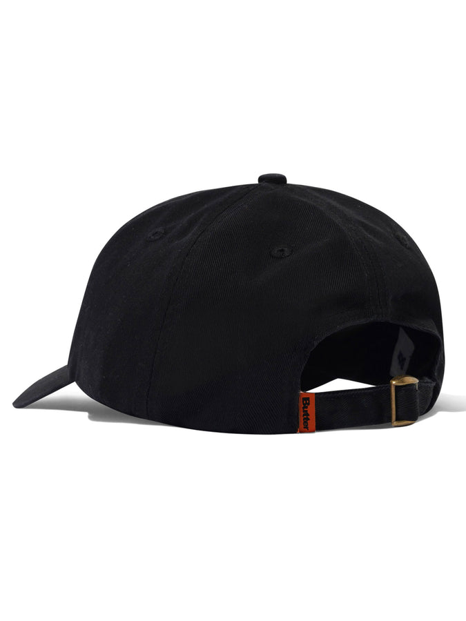 Butter Goods Rounded Logo Strapback Hat | WASHED BLACK
