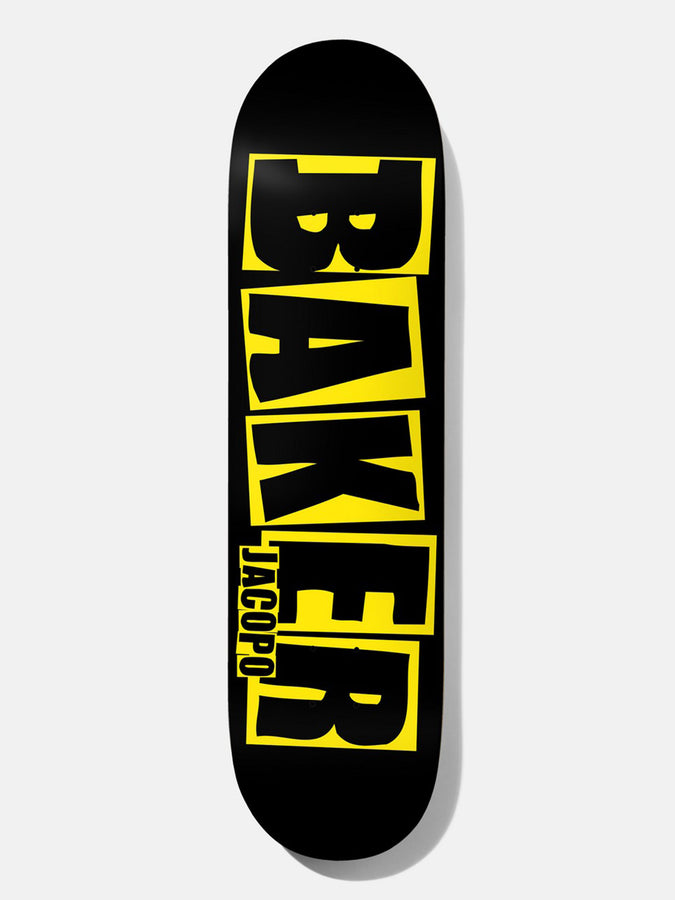 Baker Jacopo Carozzi Brand Logo Danger 8’’ Skateboard Deck | YELLOW