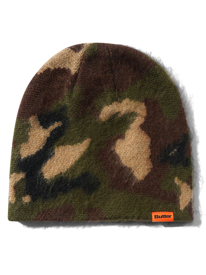Butter Goods Mohair Skully Beanie | WOODLAND CAMO