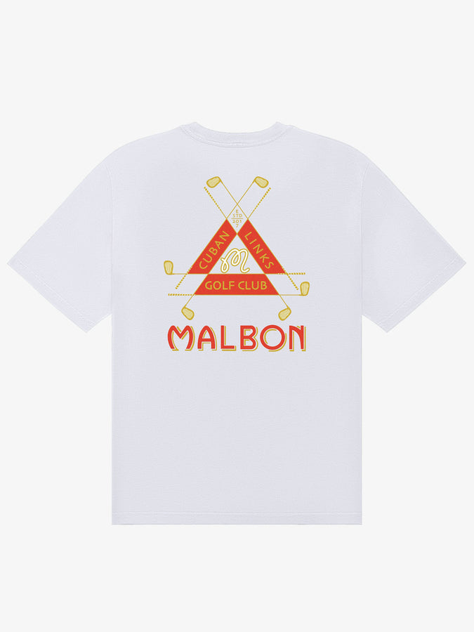 Malbon Bermuda Trinity T-Shirt Summer 2026 | WHITE