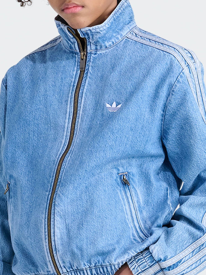 Adidas Firebird Indigo Denim Bleu Vintage Jacket Fall 2026 | VINTAGE BLUE