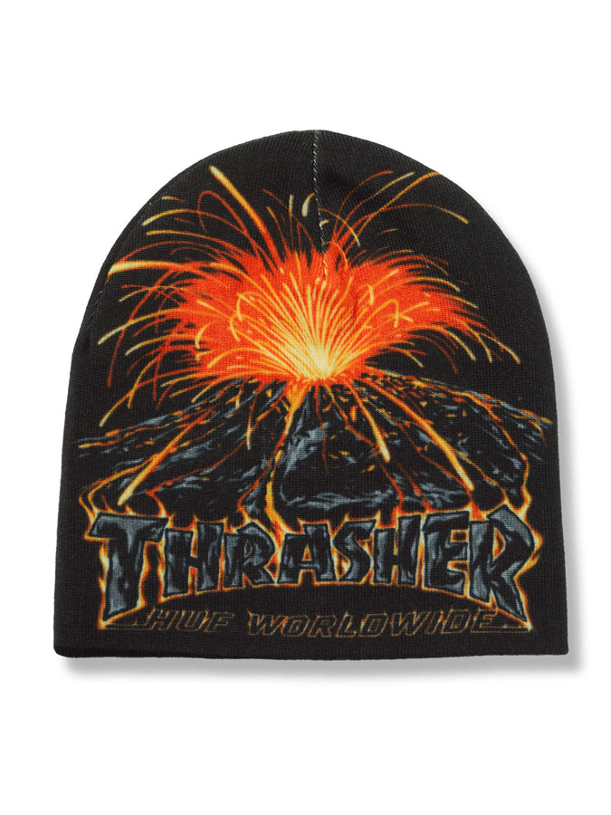 Huf x Thrasher Meltdown Reversible Beanie | BLACK