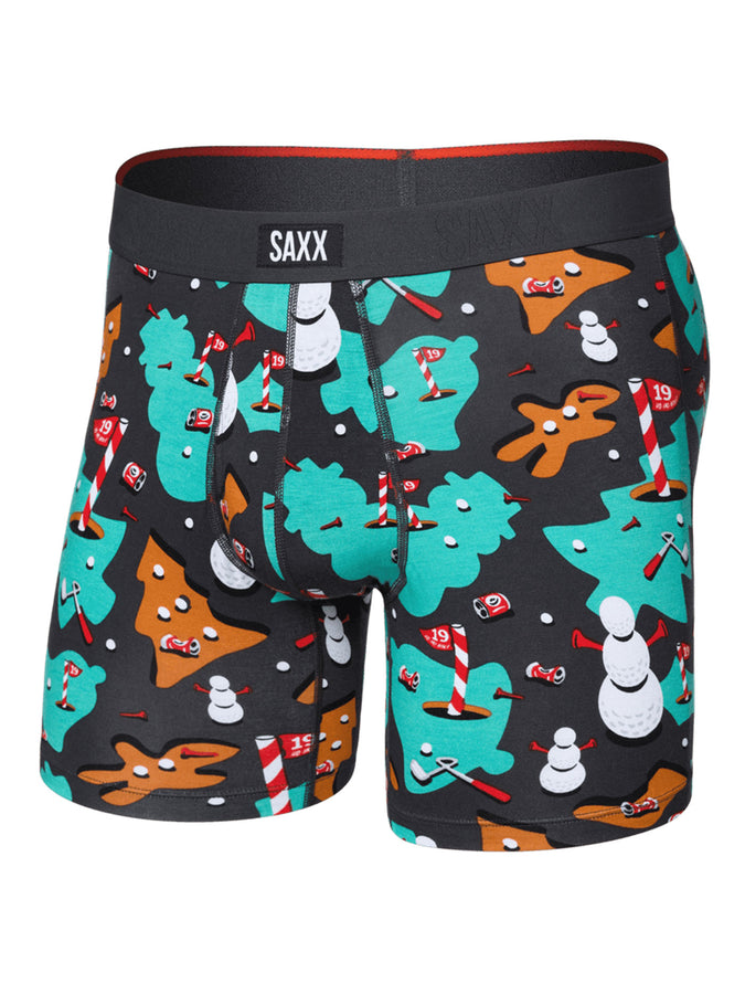 Saxx Vibe Xtra 19th Hole-idays Faded Black Boxer Brief | 19TH HOLE-IDAYS FD BLACK (NHF)