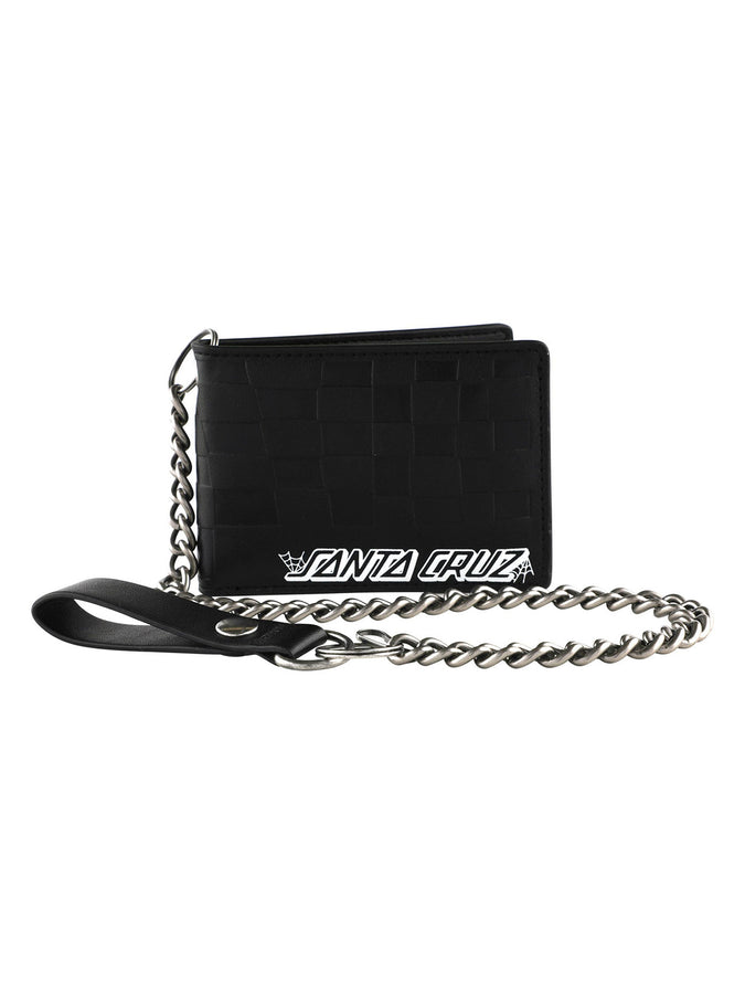 Santa Cruz Check Web Strip Wallet | BLACK