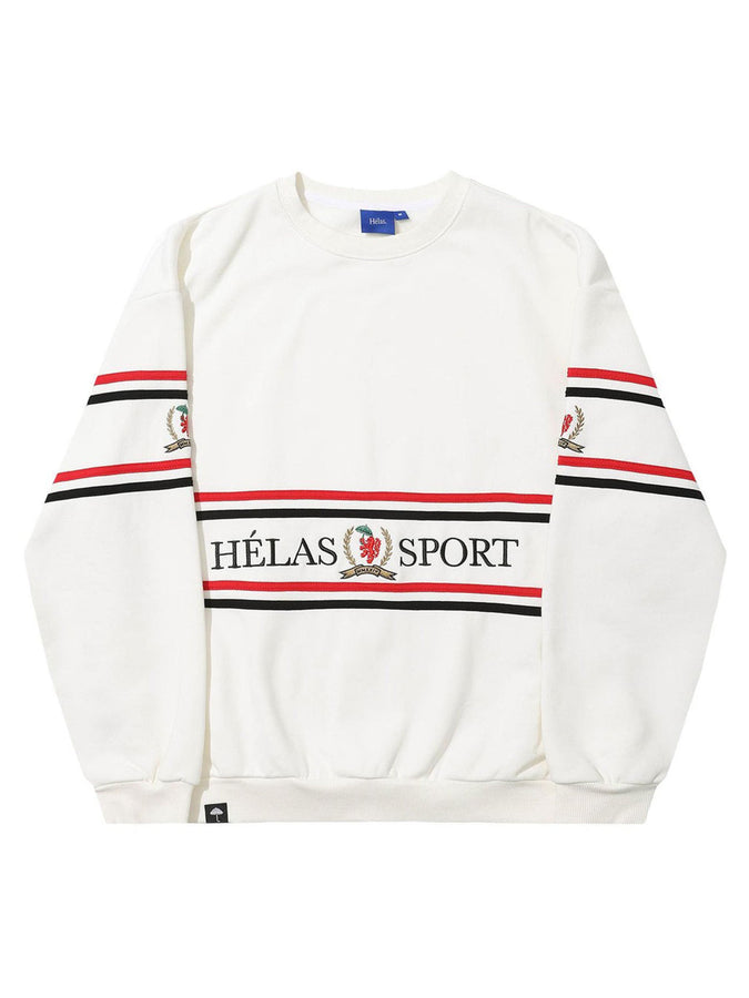 Hélas Sport Crewneck Sweatshirt Holiday 2025 | WHITE