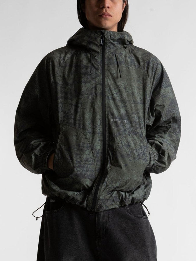 Wasted Paris Swarm Windbreaker Jacket Spring 2026 |OLIVE KHAKI CAMO