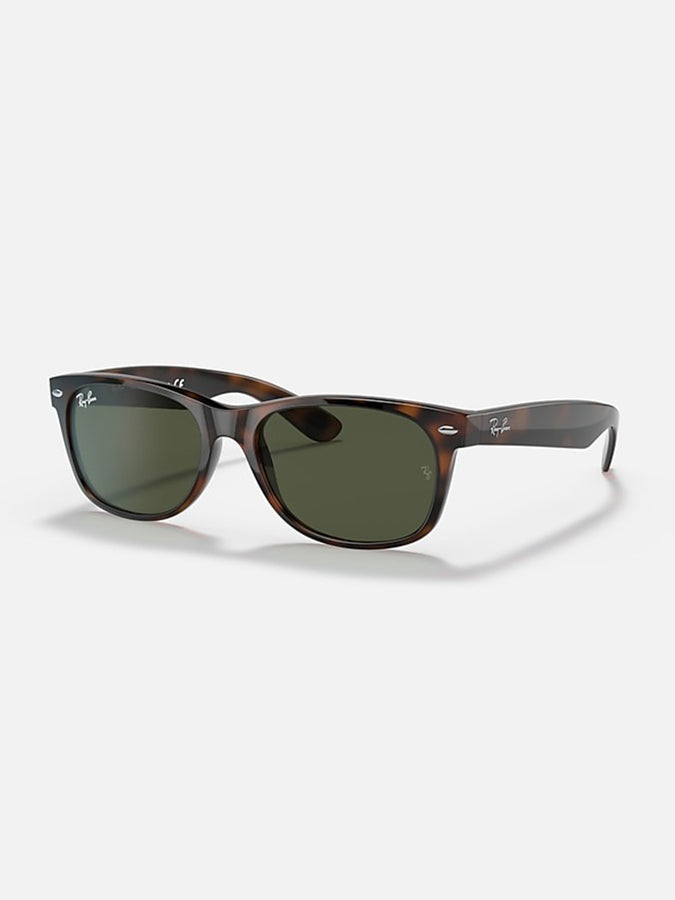 Ray-Ban New Wayfarer Polished Tortoise/G-15 Green Sunglasses | POLISHED TORTOISE/G-15 GREEN