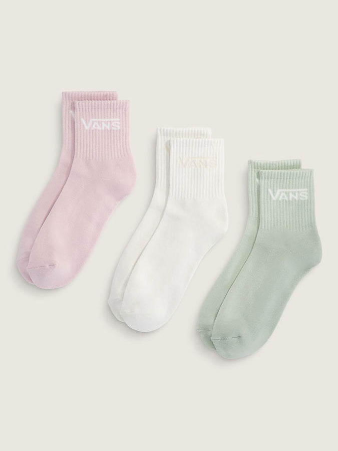 Vans Classic Half Marshmallow 3 Pack Socks | MARSHMALLOW (FS8)