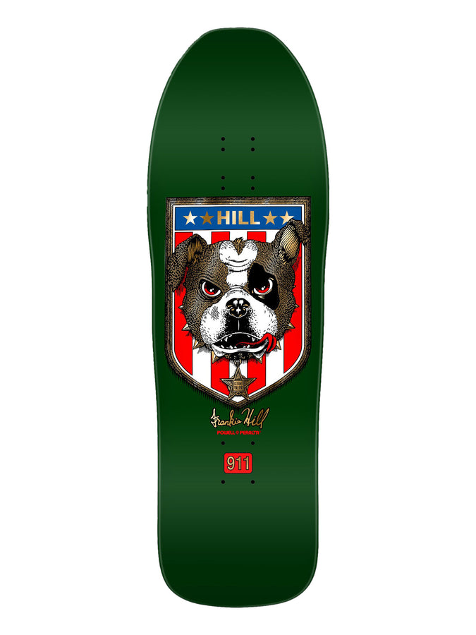 Powell Hill Bulldog Vert/Or Metallique Skateboard Deck | GREEN/GOLD FOIL
