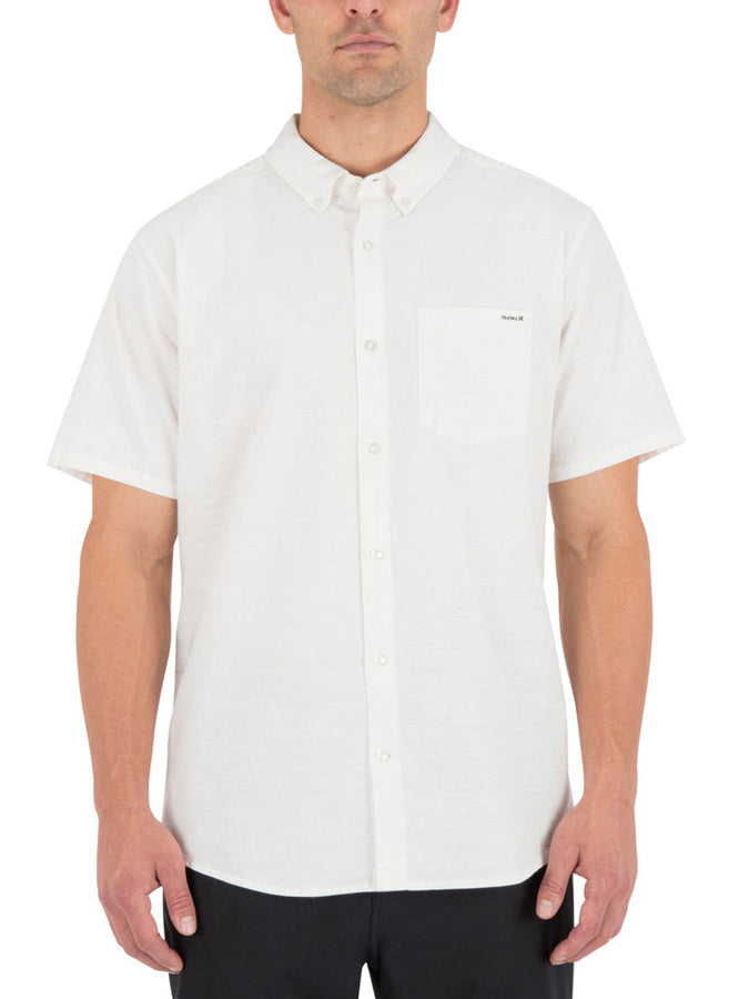 Hurley Icon Stretch Short Sleeve Buttondown Shirt Spring 2026 | WHITE (100)