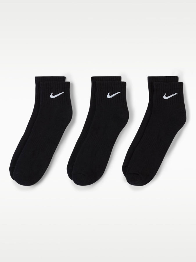 Nike Golf Everyday Cushioned Ankle 3-Pack Socks | BLACK/WHITE (010)