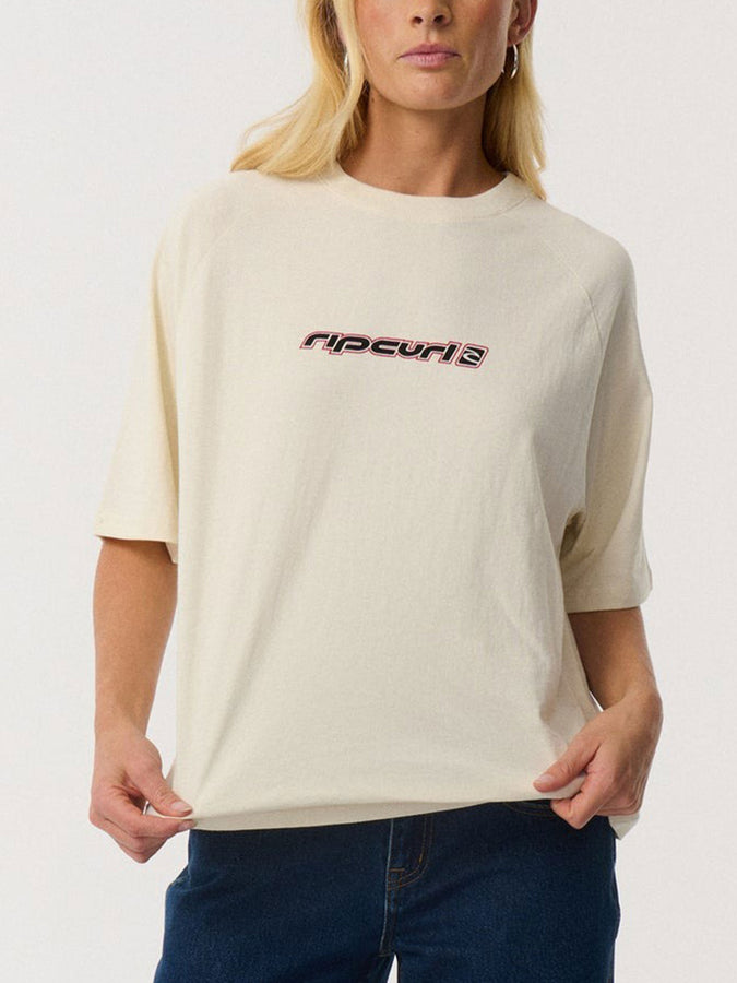 Rip Curl Sunset Beach Raglan Boxy T-Shirt Fall 2026 | BONE (3021)