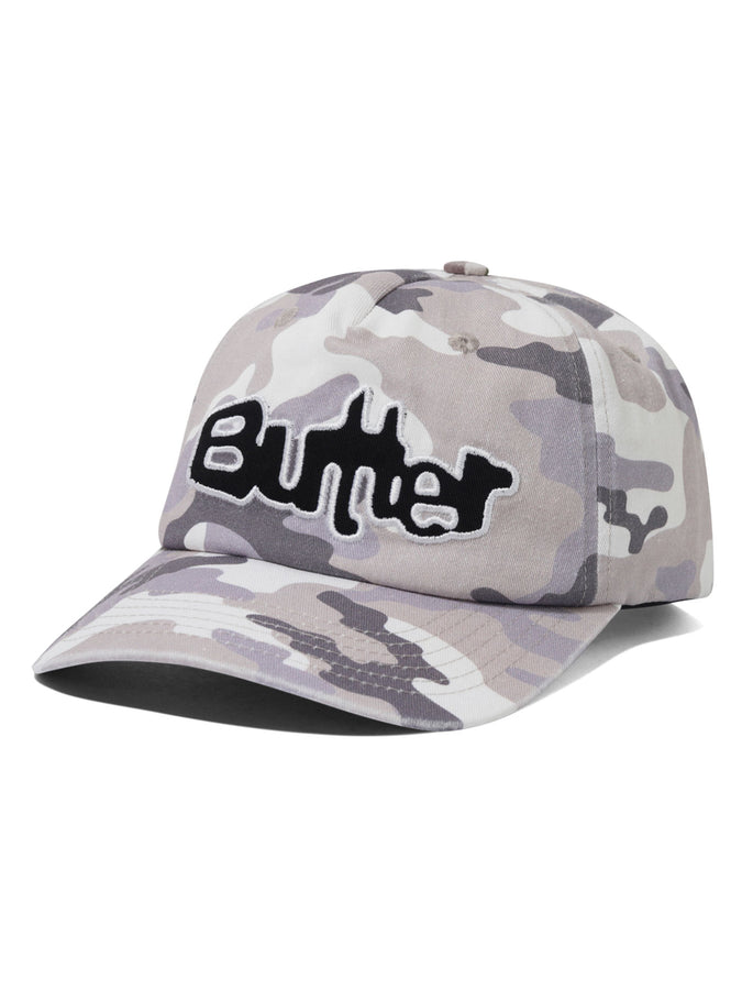 Butter Goods Stretch Snapback Hat | WASHED SNOW CAMO
