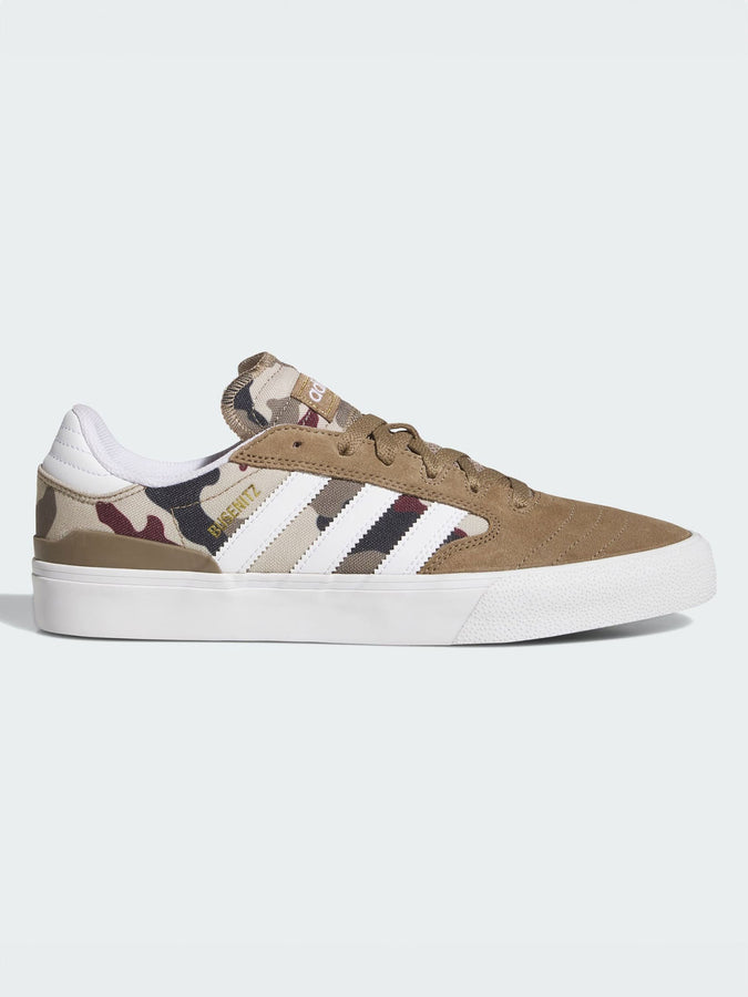Adidas Busenitz Vulc II Khaki Six/White/Auarora Ink Shoes Fall 2026 | KHAKI SIX/WHITE/AURORA INK