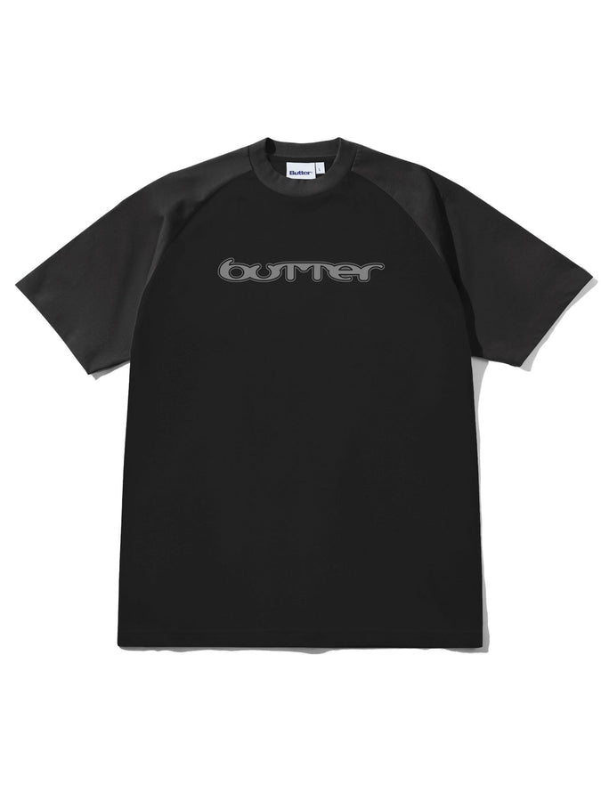 Butter Goods Witness Raglan T-Shirt Fall 2026 | BLACK/DARK GREY