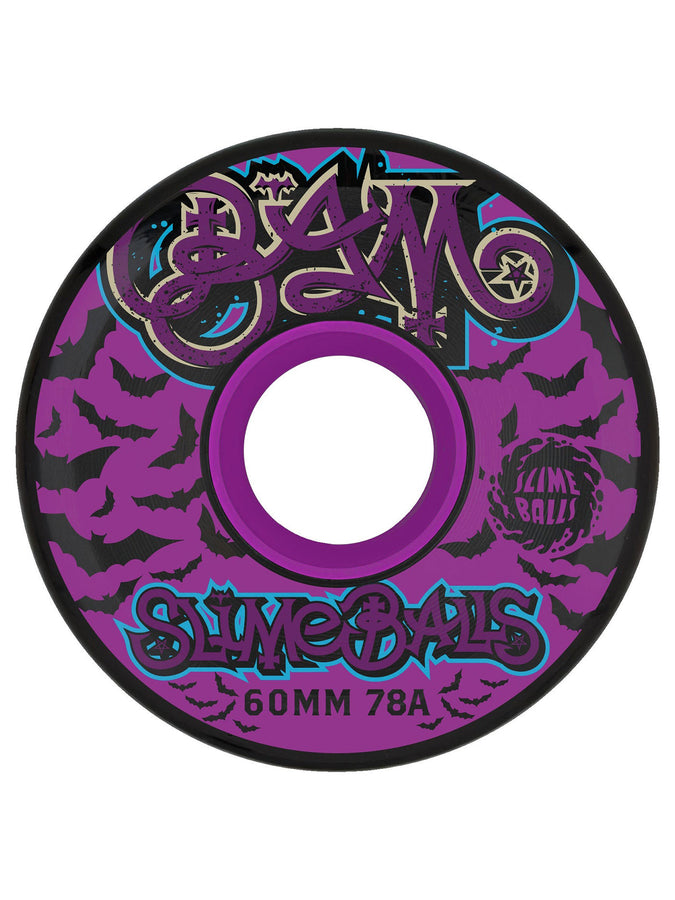 Slime Balls Bam Margera Guest Og Slime Black Skateboard Wheels | BLACK
