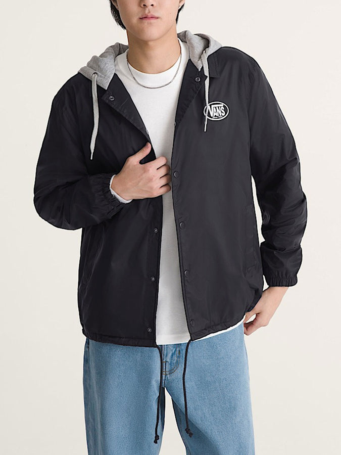 Vans Torrey Hooded Coaches Jacket Fall 2026 | BLACK (BLK)