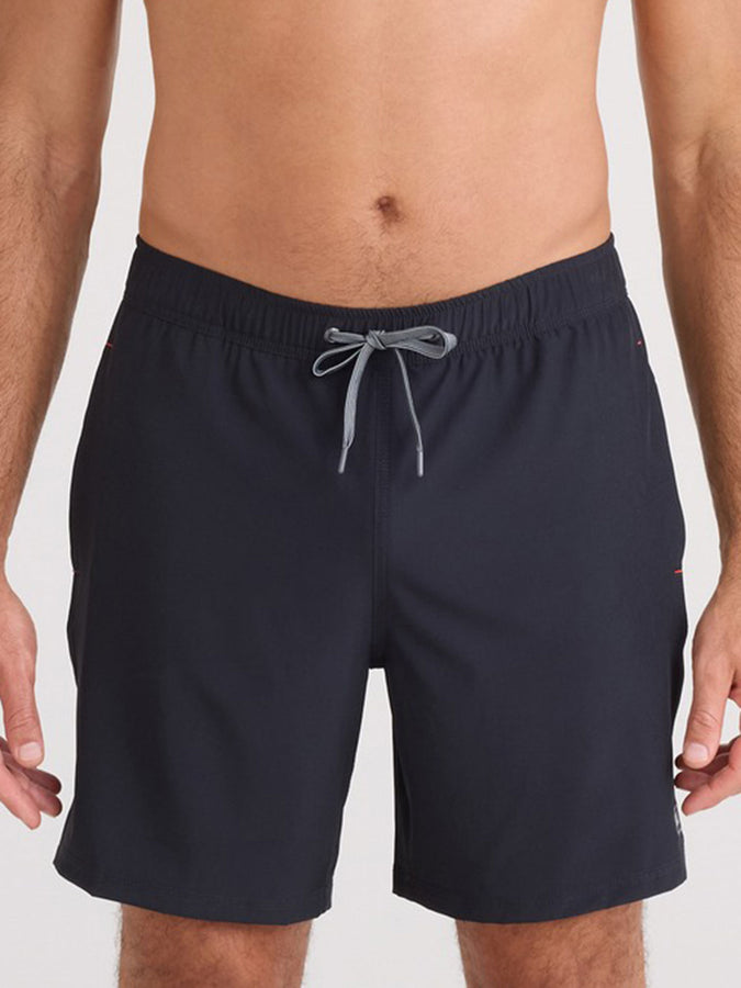 Saxx Oh Buoy 2N1 Volley 7'' Black Boardshorts | BLACK (BLK)