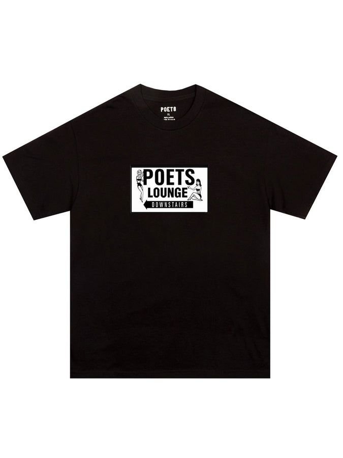 Poets Lounge Screened T-Shirt Fall 2026 | BLACK