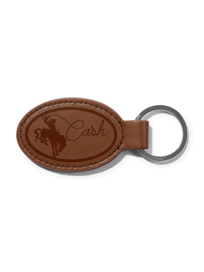 Cash Only Rodeo Key Chain | TAN
