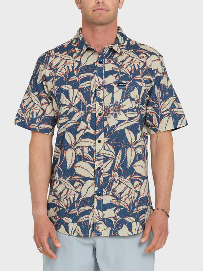 Quiksilver Cantina Classic Short Sleeve Buttondown Shirt Summer 2026 | DARK DENIM (DKD)