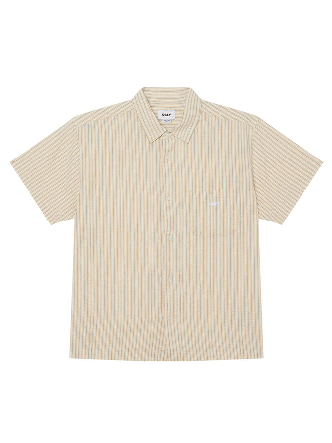 Obey Alan Short Sleeve Buttondown Shirt Spring 2026 | UNBLEACHED MULTI (UBL)