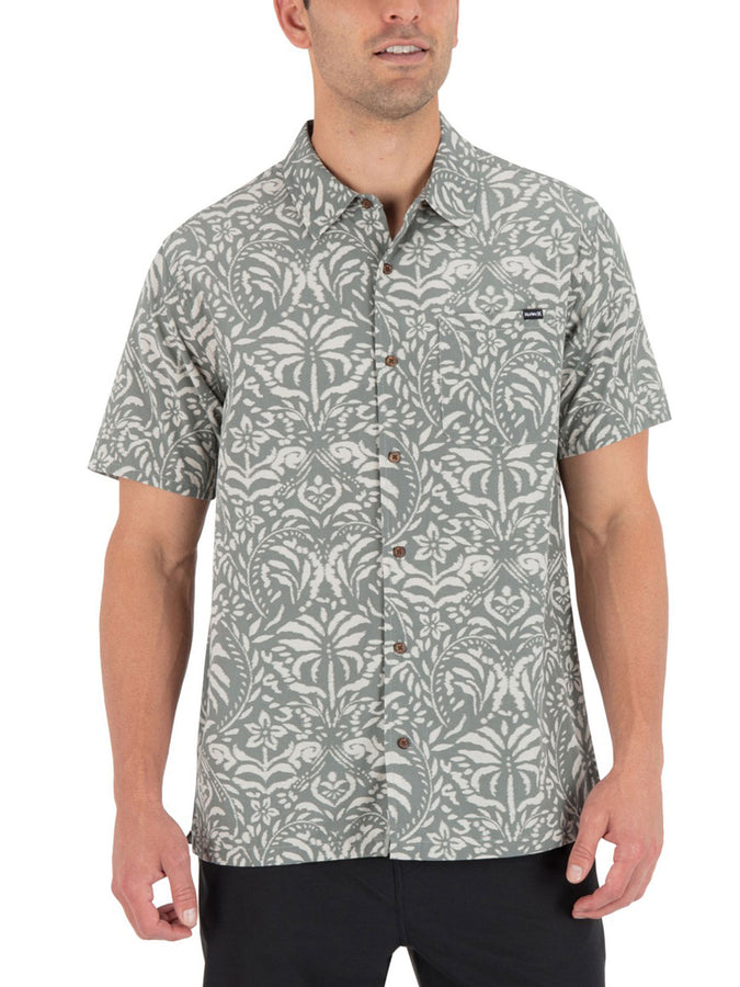 Hurley Rincon Aero Short Sleeve Buttondown Shirt Summer 2026 | GREAT WHITE COMBO (030)