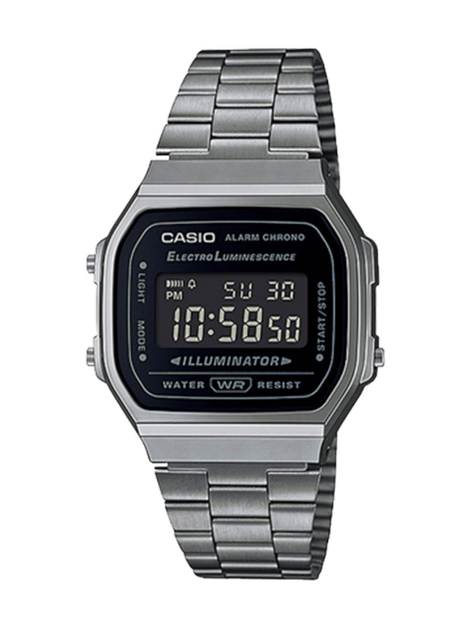 Casio Vintage A168WGG-18 Watch | GREY/BLACK