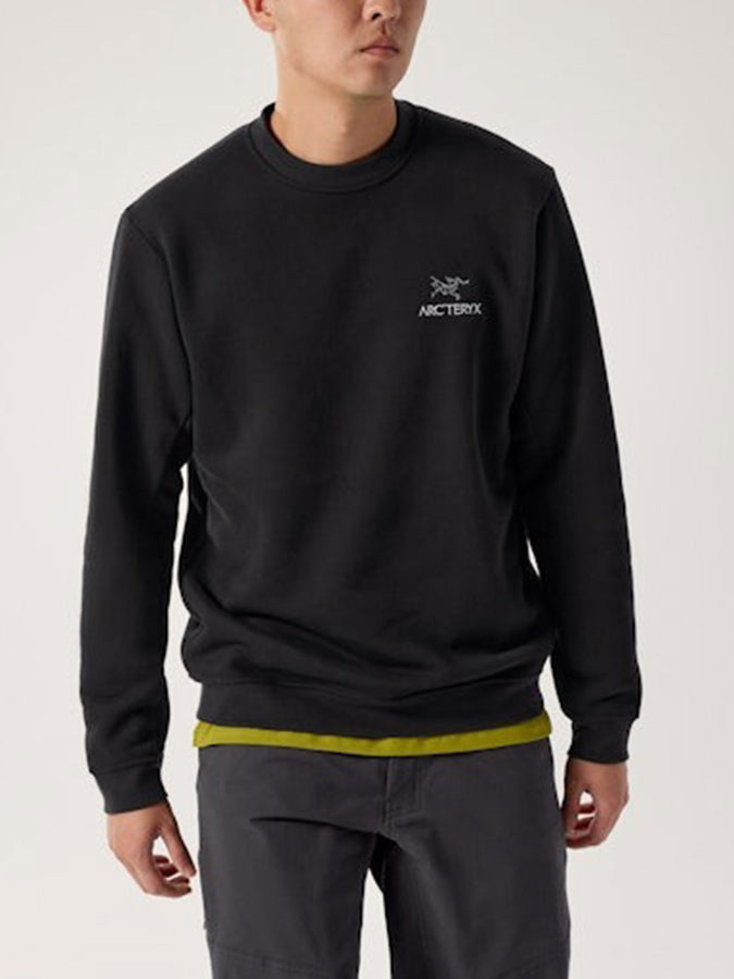 Arc'teryx Emblem Crewneck Sweatshirt Summer 2026 | BLACK