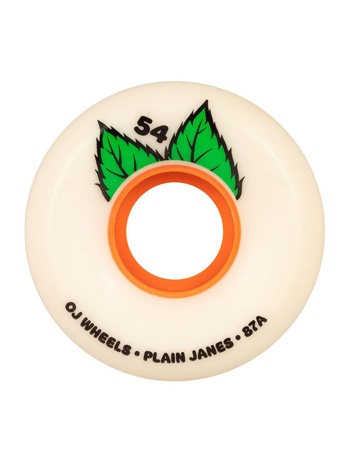 Oj's Plain Jane Keyframe Skateboard Wheels | WHITE