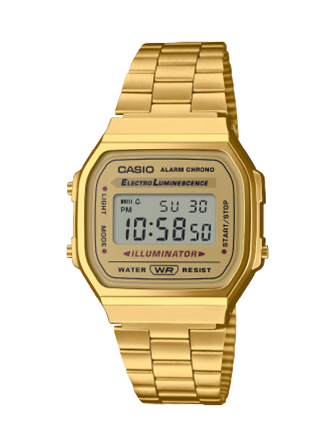 Casio Vintage A168WG-9 Watch | GOLD/GOLD