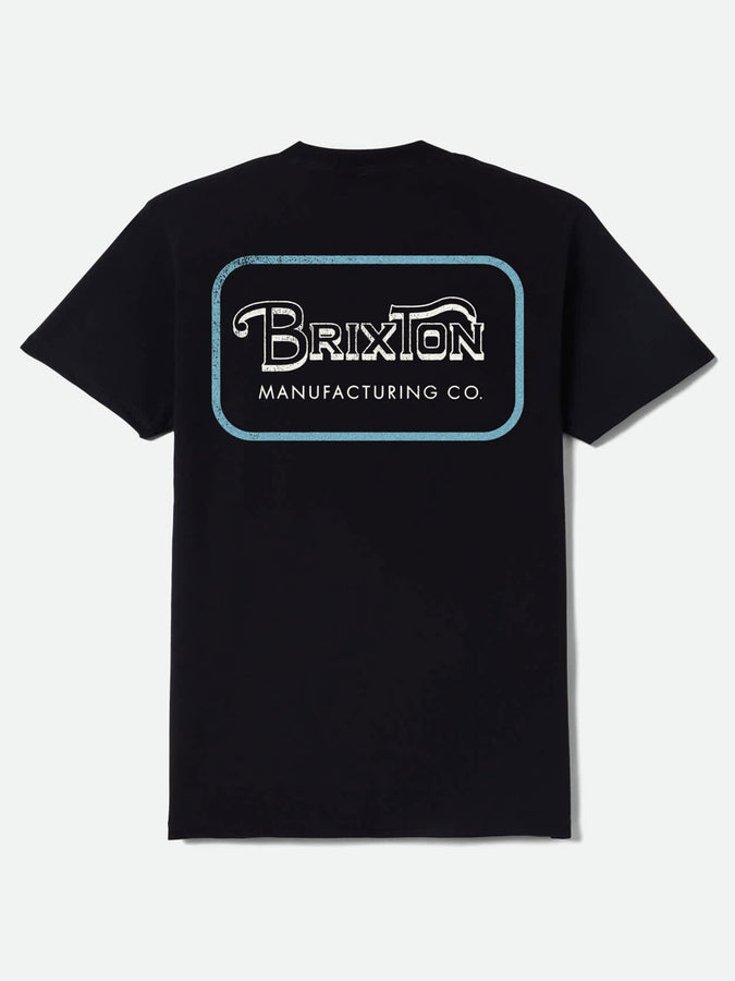 Brixton Grade Short Sleeve Buttondown Shirt Summer 2026 | WHITE/WASHED BLACK/MEDIUM BLUE