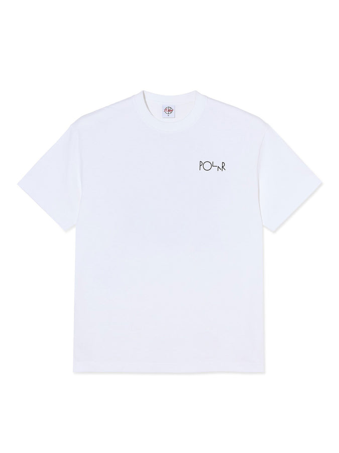 Polar Skate Co Fill Logo Martas Roses T-Shirt Spring 2026 | WHITE